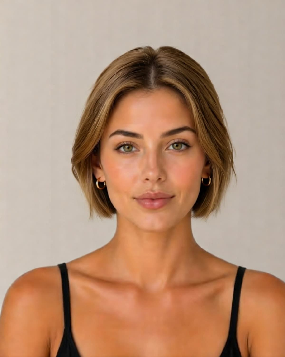 Waves hairstyle after AI try-on